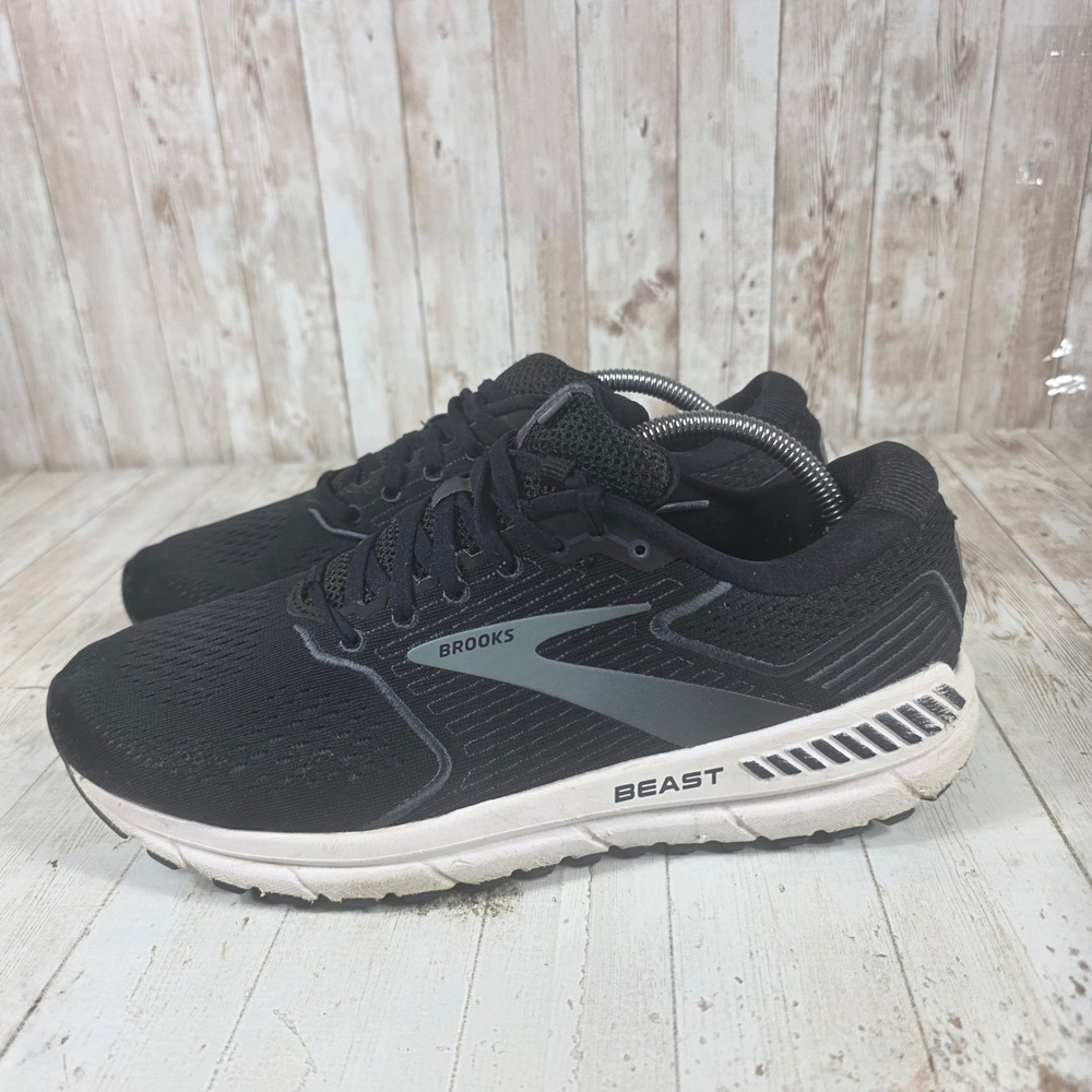 Brooks Beast 20 Mens Running Shoes Black Ebony Grey 1103271D051 Size 10.5 D - Picture 4 of 8